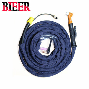 Air Cooled TIG Welding Torch 6M Denim Sleeve Angled Head Manual Ignition For Welding - Product Image 4