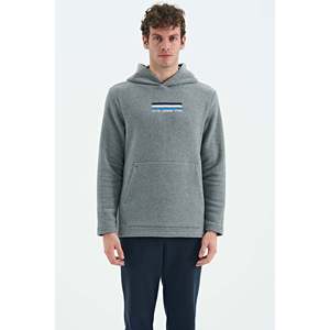 เสื้อสเวตเชิ้ตผ้าฟลีซสีเทาผสมสำหรับผู้ชาย Air Jones ผลิตจากผ้าโพลีเอสเตอร์เนื้อนุ่ม เหมาะสำหรับใส่ลำลองและสวมเป็นเลเยอร์ รุ่น 88301 - Product Image 1
