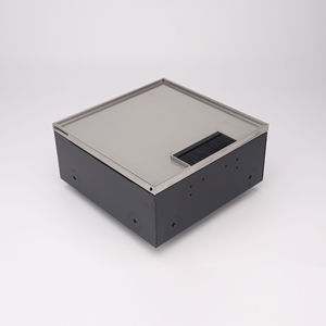 กล่องไฟฟ้าแบบฝังพื้นและแบบยกพื้น พร้อมช่องเสียบสายไฟแบบแปรง โครงสแตนเลส - Product Image 1