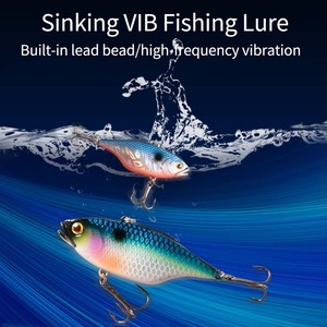 Señuelo artificial duro Vib Lure de 6 cm y 17 g, hundimiento variable, para pesca de lubina - Product Image 3