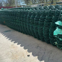Malla de Alambre Recubierta de PVC, Calibre 2.0-4.0mm, Agujero de Diamante 50*50mm, Resistente a los Rayos UV y al Envejecimiento, para Cercas de Jardín y Patio