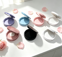 Boîte magnétique ronde vide en gros, simple/double couche, pour poudre/fard à paupières/baume, conteneur de recharge, emballage cosmétique