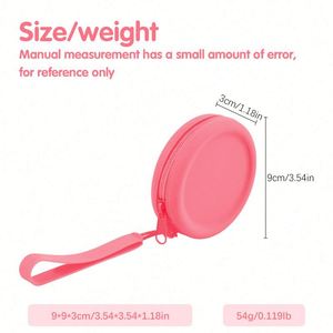 New Arrival Eco Friendly Fashion High Quality Silicone Coin Purse Mini Waterproof Zippered <b>Wrist</b> <b>Strap</b> Unisex for Daily Use - Product Image 3