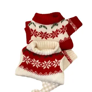 Осенне-зимняя одежда для собак, Рождественская и Новогодняя одежда для собак и кошек, теплый свитер