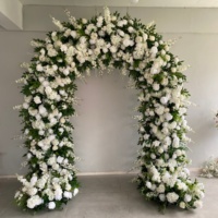 Composition florale réaliste en soie artificielle pour arche de fleurs, toile de fond pour mariages et événements, vente directe usine