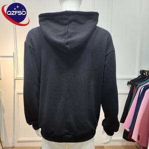 QZFSO fabricants en gros sweat-shirt personnalisé unisexe coton surdimensionné Boxy Dtg impression pierre en détresse lavage à l'acide à capuche - Product Image 2