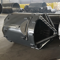 Godets de forage à charge variable pour unité de pieutage |   Outil de décapage de saleté pour pièces de carrosserie arrière inclinables de 410 mm, type Kelly Box 200 500 mm, 6 dents