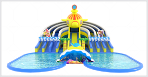 Jeu gonflable extérieur Terrain mobile <span class=keywords><strong>Parc</strong></span> <span class=keywords><strong>aquatique</strong></span> Terrain de jeux Trampoline Combo Toboggan <span class=keywords><strong>avec</strong></span> piscine pour enfants et adultes - Product Image 2