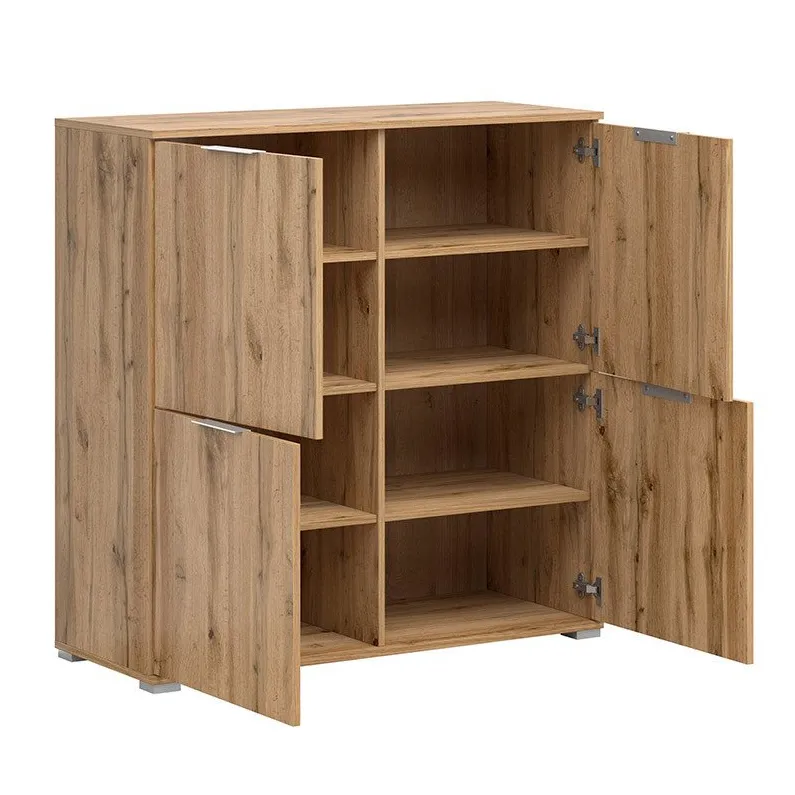 2024 amérique en bois armoires de cuisine accessoires buffet salon chêne bois armoire placage cuisine armoires en bois
