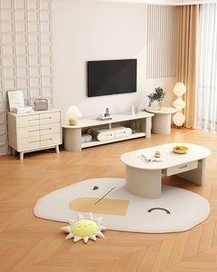 High Quality Natural Solid Wood <b>Round</b> <b>Side</b> <b>Table</b> with Fluted Legs, Living Room Accent <b>Table</b> - Product Image 6