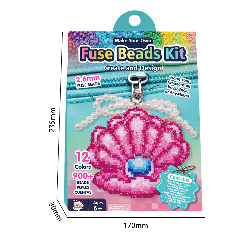Kit de perles à paillettes pour grandes coquillages