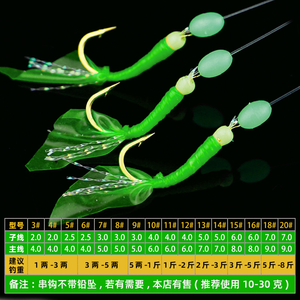 Hameçon en caoutchouc vert, Hameçon en caoutchouc à revêtement, Hameçon bionique à boule dorée, Hameçon pour la pêche au mandarin, Hameçon pour leurre de canne à pêche en mer - Product Image 5