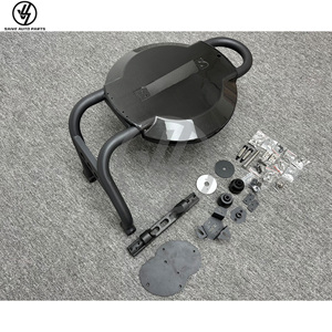 Cache-roue de secours arrière en fibre de carbone sèche style B avec cadre en fer pour G Wagon W464 G500 G63 2019-2024, finition brillante sergé - Product Image 4