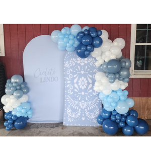 Proveedor de artículos para fiestas por 15 años, kit de arco de globos azul polvo y blanco al por mayor para fiestas de cumpleaños, bodas, despedidas de soltera, revelación de género - Product Image 6