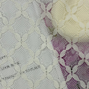 Personalización Nueva tela de encaje de poliéster 100% de alta calidad Transpirable Ecológico Ligero Tela de moda de encaje francés - Product Image 6