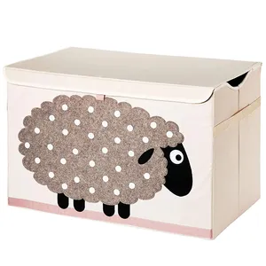 Hot Selling Large Capacity Storage Box Cute Pattern Toy Storage Box Container For Home Laundry Toys Clothes