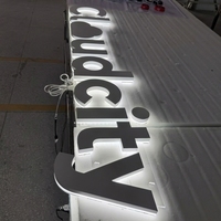 Lettres en relief rétroéclairées, enseigne lumineuse LED personnalisée, conception de logo LED, enseigne publicitaire pour devanture de magasin, signalétique extérieure pour entreprises
