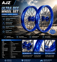 Ensemble de roues Arctic Leopard XE Pro S 21 18 pouces, aluminium 7075 anodisé CNC, roues avant et arrière pour moto électrique, mise à niveau E-Bike
