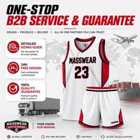 Camiseta de Baloncesto Personalizada Reversible con Estampado, Juvenil, Negra, Blanca y Roja, Sublimada, Transpirable, que Absorbe la Humedad, 100% Poliéster, Cuello en V