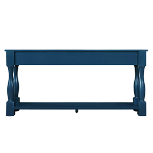 Wood Console <b>Table</b> 63inch 3 Drawers 1 Shelf Entryway Hallway Sofa <b>Table</b> Extra Thick Easy Assembly - Product Image 4