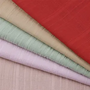 Customization Design Baby Kids Cloth 100% Cotton Solid Plain Striped 78Gsm Jacquard Woven Fabrics