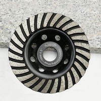 Disque de meulage et de polissage diamanté turbo segmenté de 4'' à 7'' pour sols en béton, granit, marbre et briques