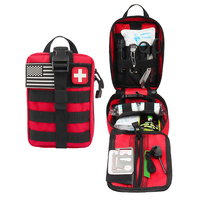 Trousse de premiers soins d'urgence portable pour l'extérieur, fournitures médicales, équipement de survie, trousse de premiers soins pour le camping, trousse de traumatisme d'urgence