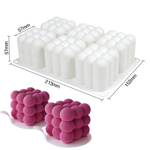 6 Cavidades <span class=keywords><strong>Magic</strong></span> Balld Francés Mousse Cake Mold Antiadherente Silicona Molde para hornear DIY Chocolate Pudín Gelatina Utensilios para hornear - Product Image 1