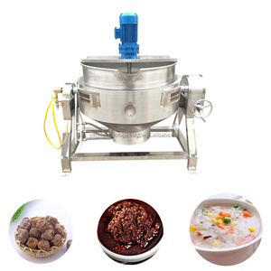 Cuisinière industrielle vapeur/électrique à double enveloppe chauffante Pot de mélange Chaudière à sucre Bouilloire de cuisson à double enveloppe 50-1000L - Product Image 2