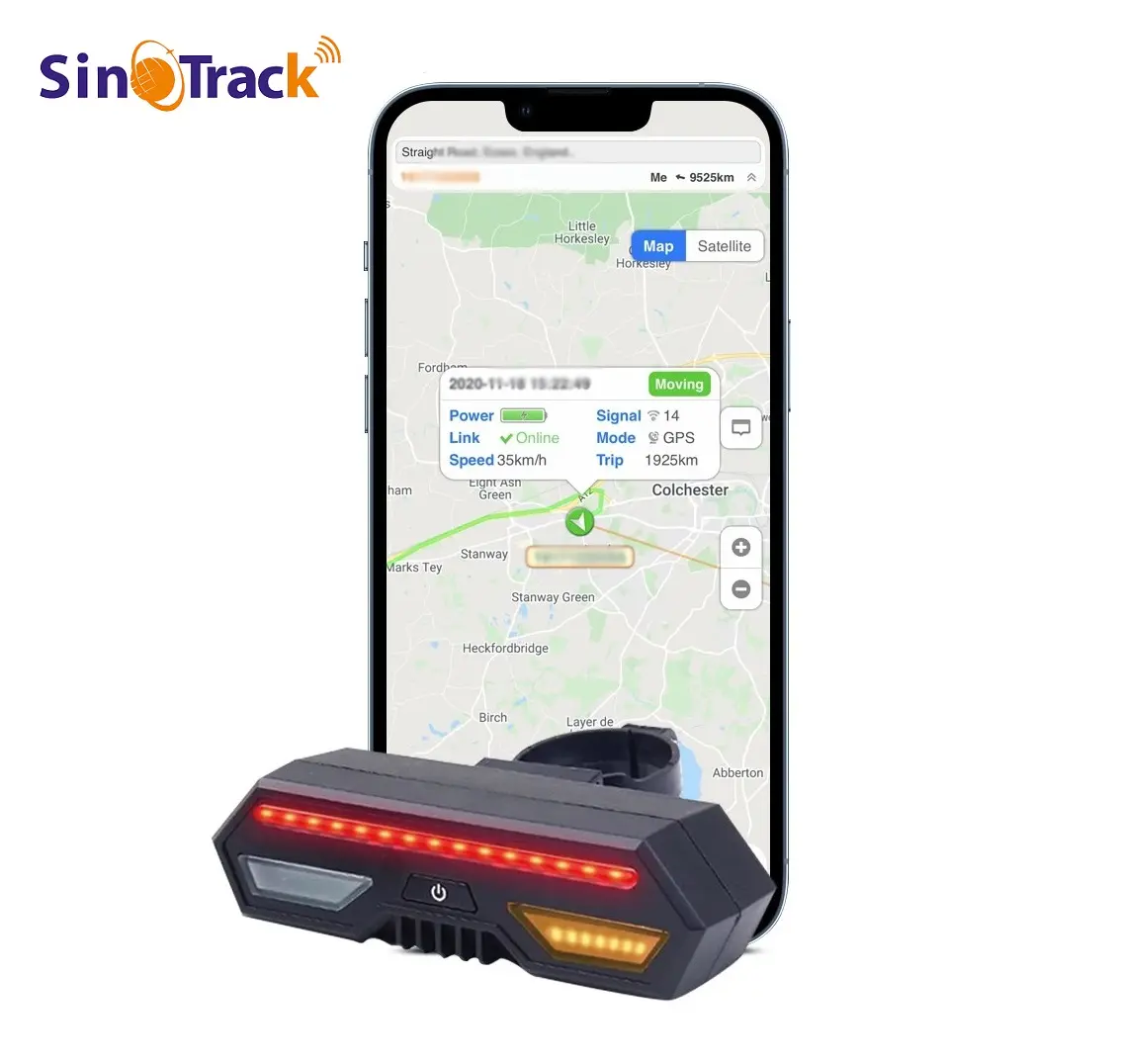 Fiets Accessoires Gemakkelijk Verborgen In Achterlicht Waterdichte Fiets Gps Tracker Locator Trillingen Alarm Geen Maandelijkse Vergoeding