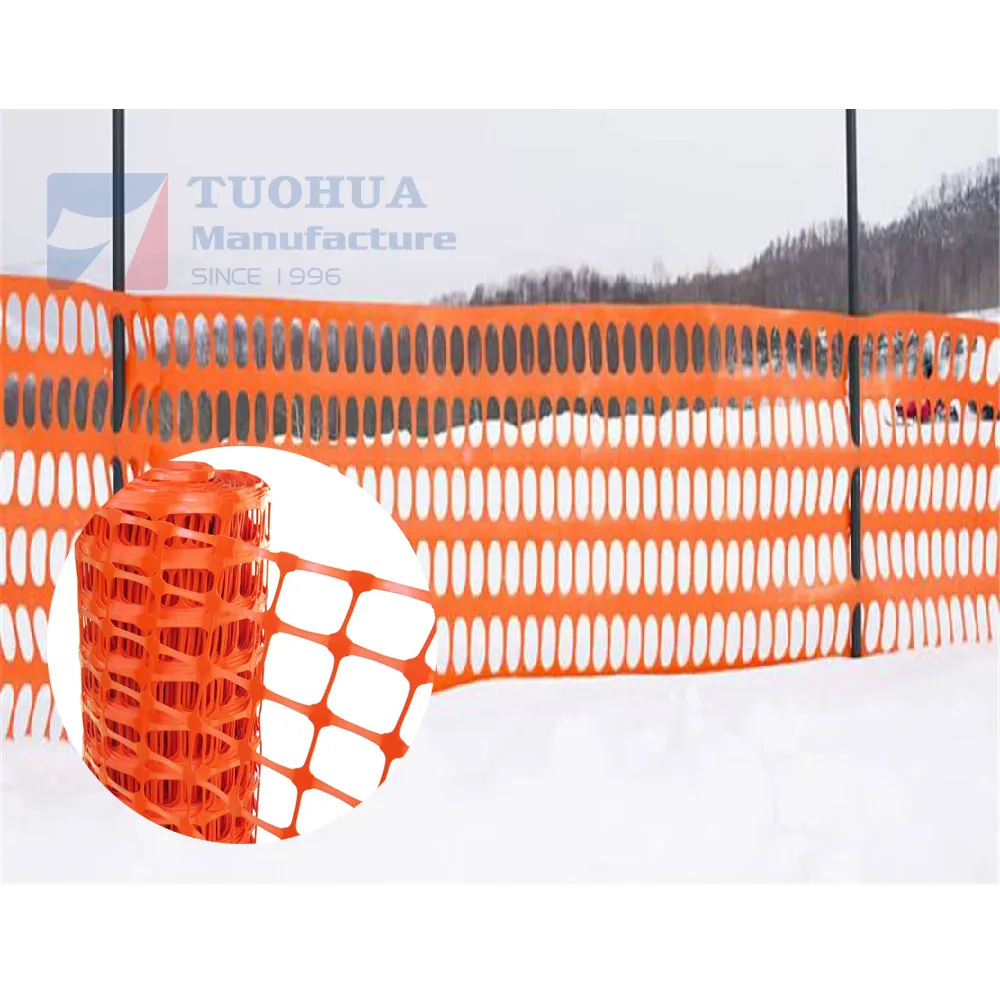 Orange Plastic Mesh Fence Warning Mesh Net Snow Fence