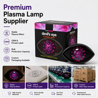 Lampe plasma décorative multifonctionnelle à double mode sonore et tactile en forme d'œil pour la décoration de scènes de maison hantée et les événements d'Halloween