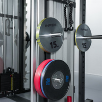 Équipement de forme physique multifonctionnel de Smith Machine de support de Squat de croisé de câble d'entraîneur de sport résistant commercial