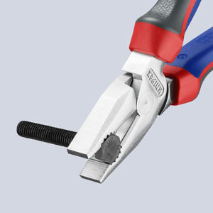 Alicates combinados KNIPEX 02 05 200, resistentes, con mangos ergonómicos, cromados, 200 mm - Product Image 3