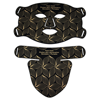 Masque facial portable à lumière rouge à prix d'usine, 7 couleurs + thérapie photonique infrarouge, alimenté par USB, en silicone