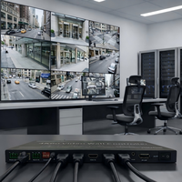 Processeur de mur vidéo avec 9 sorties HDMI, 5 entrées, 4K60, rotation, RS232, TCP/IP