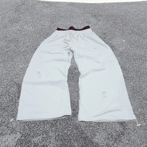 Manufacturer 450gsm High Quality Grey Blank Heavyweight <b>Oversized</b> Custom Logo Wide Leg Baggy Flared Men's Casual <b>Sweatpants</b> - Product Image 3