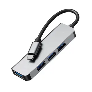 Elektronische Geräte Typ C Adapter Aufladen und Daten übertragung 4 in 1 USB Hub 4 Port USB C Docking station Adapter USB 3.0 Hub