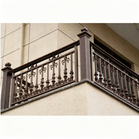 Rampe d'escalier décorative artistique en acier inoxydable/aluminium pour villa, moderne, résistante à l'eau et à la rouille, pour balcon et escalier