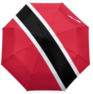 Parapluie pliable noir coupe-vent avec drapeau des Îles Vierges américaines, protection solaire, portable, <span class=keywords><strong>prix</strong></span> bas, vente en gros, panneau personnalisé - Product Image 4