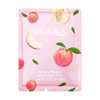 BIOAQUA Gezichtsmaskers Private Label Natuurlijke Planten Fruit Beauty Gezichtsmasker Huidverzorging Hydraterend Zijden Gezichtsmasker
