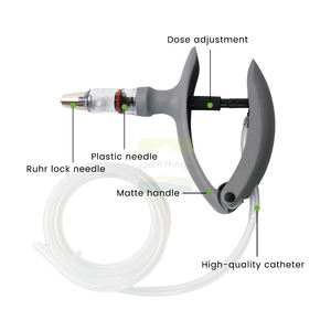 जानवरों के लिए निरंतर प्लास्टिक स्टील कैथेटर डिस्पोजेबल सुविधा के साथ उच्च गुणवत्ता वाले टिकाऊ पशु चिकित्सा स्वचालित सिरिंज - Product Image 6