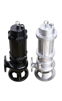 Pompe submersible à broyeur pour eaux usées série WQ 5HP, hauteur de refoulement 100m, en acier inoxydable 304, pompe centrifuge de drainage pour boues, excréments et eaux usées