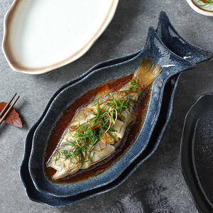 Plat de cuisson ovale vintage en céramique pour la cuisson au four et au micro-ondes, grand plat à gratin, assiette multicolore de 12 pouces - Product Image 2