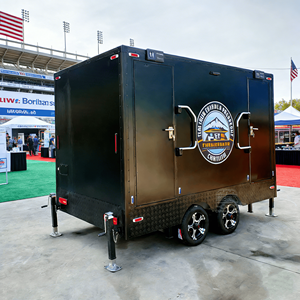 Film Premiere Portable Toilet Trailer Cinema Restroom With Step <b>Repeat</b> For Celebrity Outdoor Red Carpet Event - Product Image 3