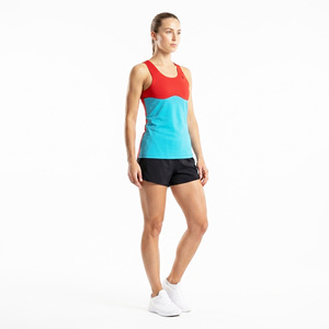 <b>Reflective</b> Night Run Sports Sleeveless <b>Top</b> Ladies Workout Tank Breathable Mesh Panel Personalized Logo - Product Image 5