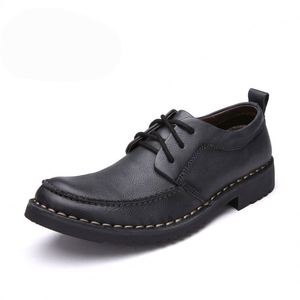 รองเท้าอ็อกซ์ฟอร์ดลำลองสำหรับผู้ชาย รุ่นใหม่ล่าสุด ระบายอากาศได้ดี ผลิตจากหนังแท้ กันน้ำ กันลื่น หัวมน เหมาะสำหรับใส่ทำงาน - Product Image 3