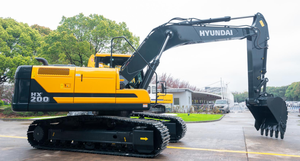 Excavadora de cadenas Hyundai HX200N amarilla, excavadora hidráulica para construcción, máquina de servicio pesado - Product Image 3