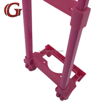 Haute qualité à prix abordable, poignée télescopique durable et portable pour chariot à roulettes en fer et PU de 12-14 pouces, idéale pour les sacs d'école et les voyages des enfants.