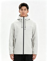 Veste imperméable unisexe d'hiver à capuche, doublée de polaire, coupe-vent, avec motif imprimé, pour le camping et les activités de plein air